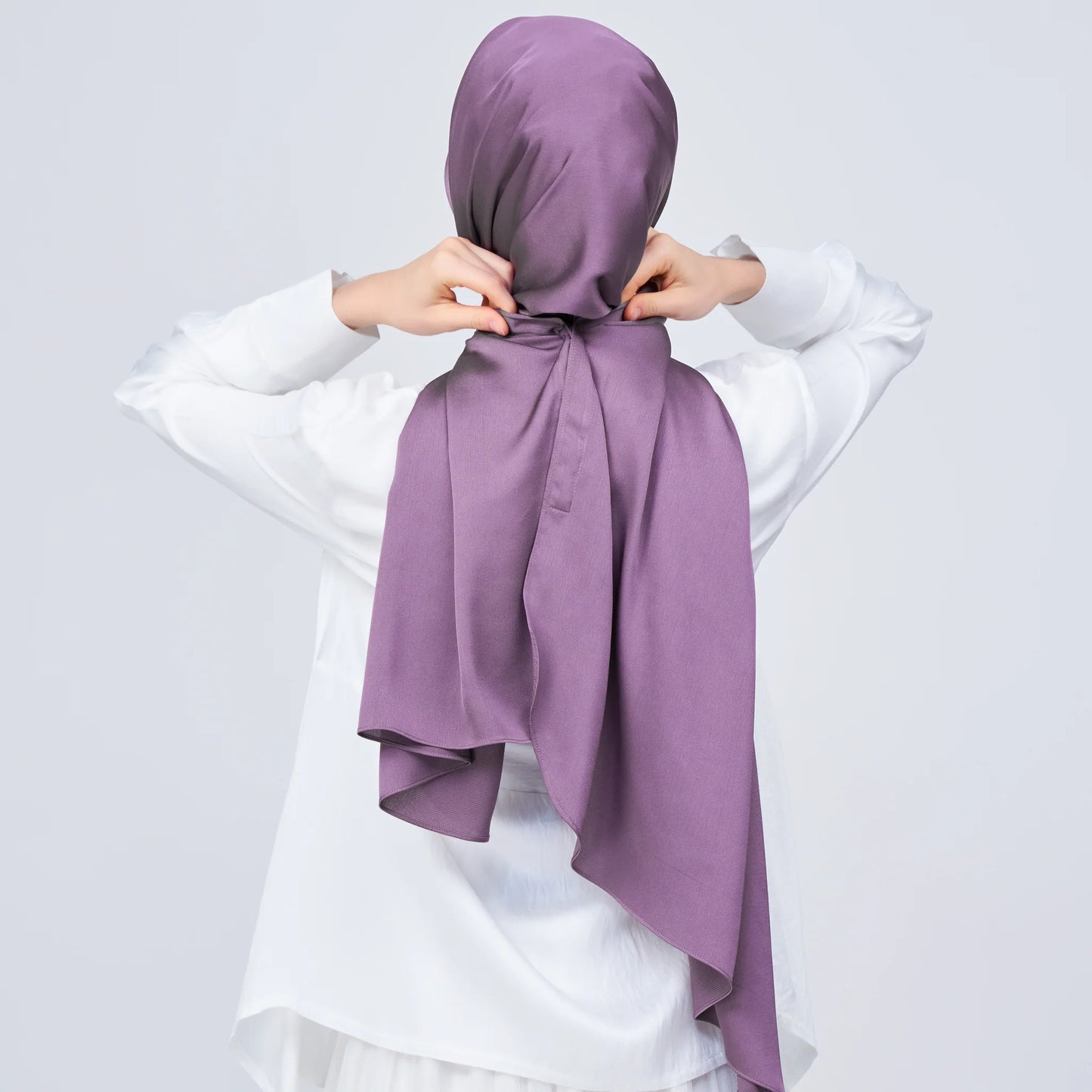 Instant Tag & Go Shawl | Satin Bulle in Dark Orchid | Batch 1