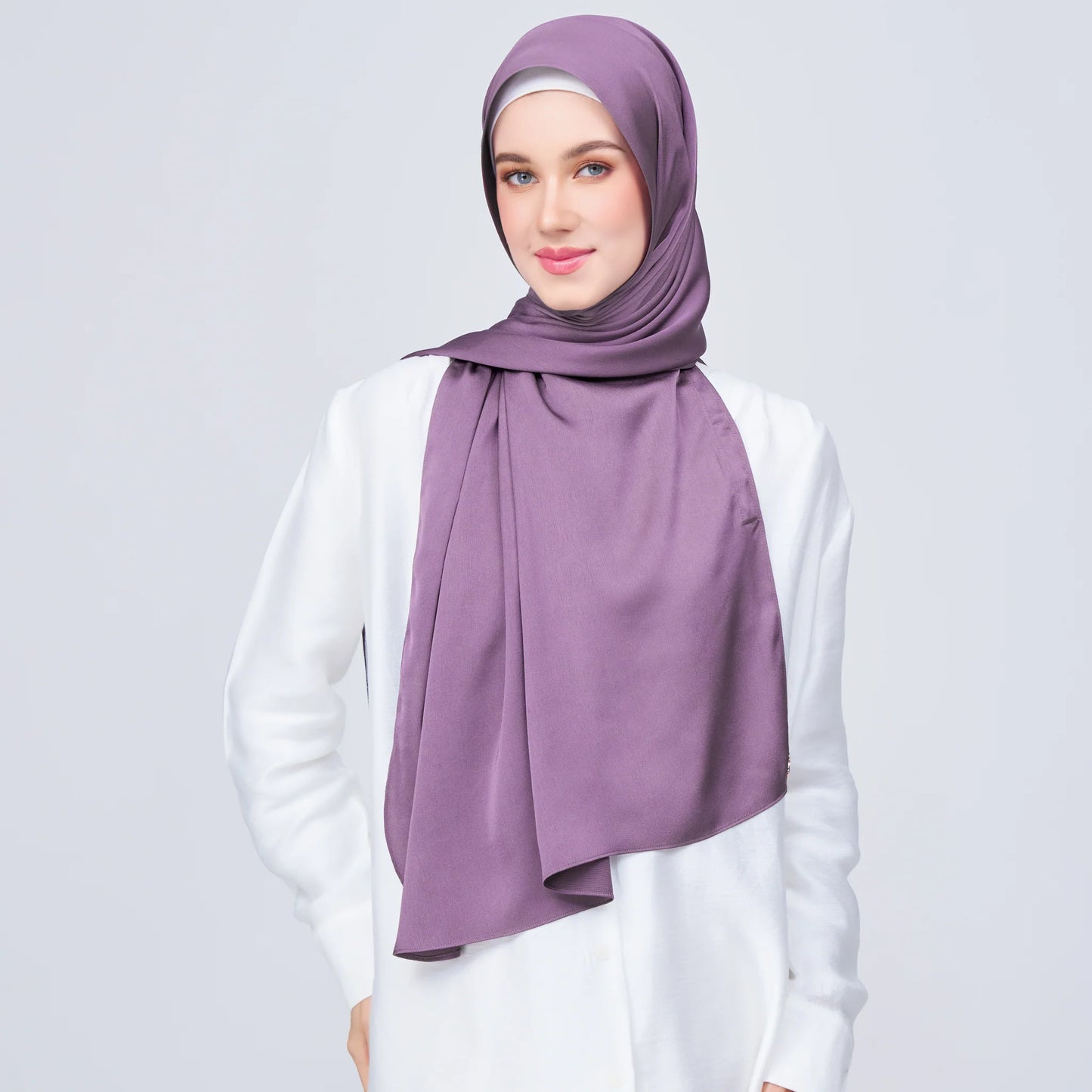 Instant Tag & Go Shawl | Satin Bulle in Dark Orchid | Batch 1