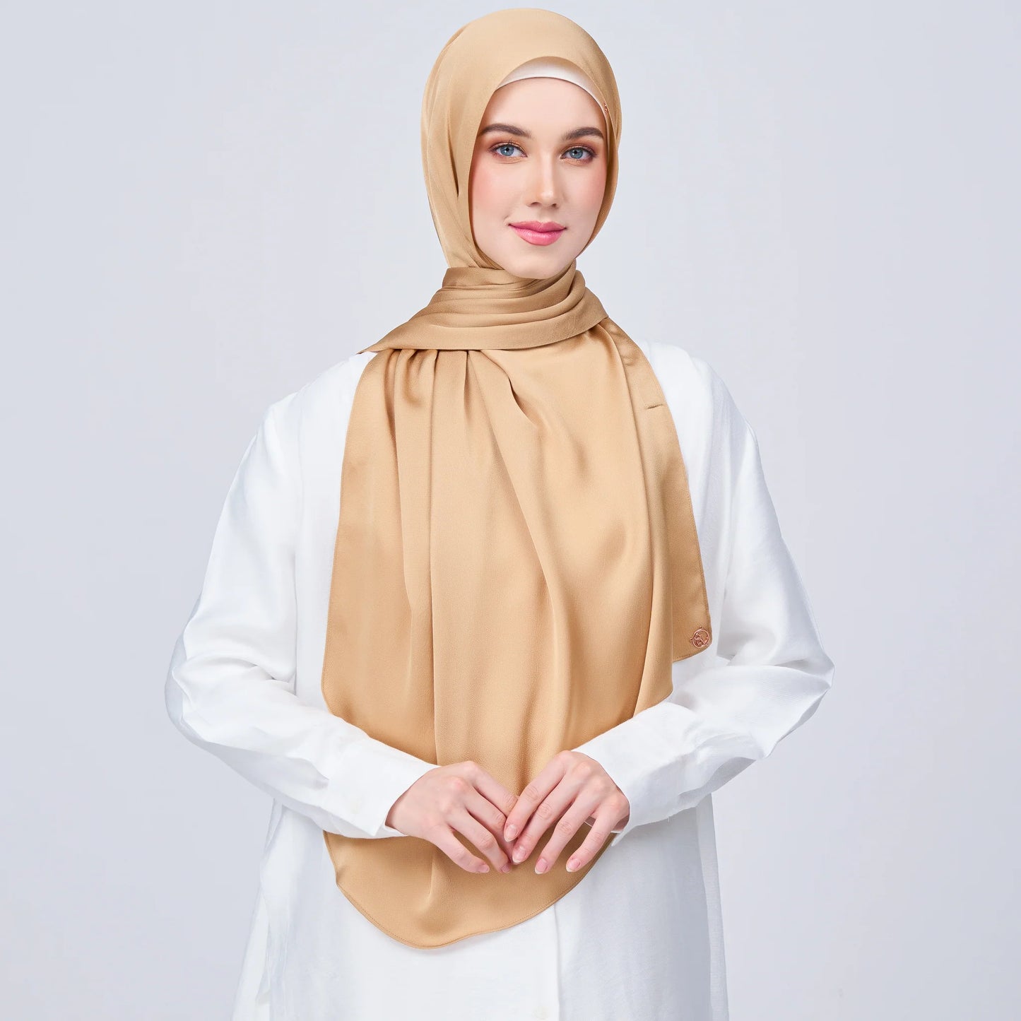 Instant Tag & Go Shawl | Satin Bulle in Gold | Batch 1