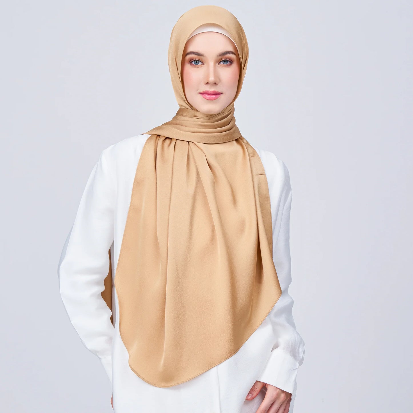 Instant Tag & Go Shawl | Satin Bulle in Gold | Batch 1