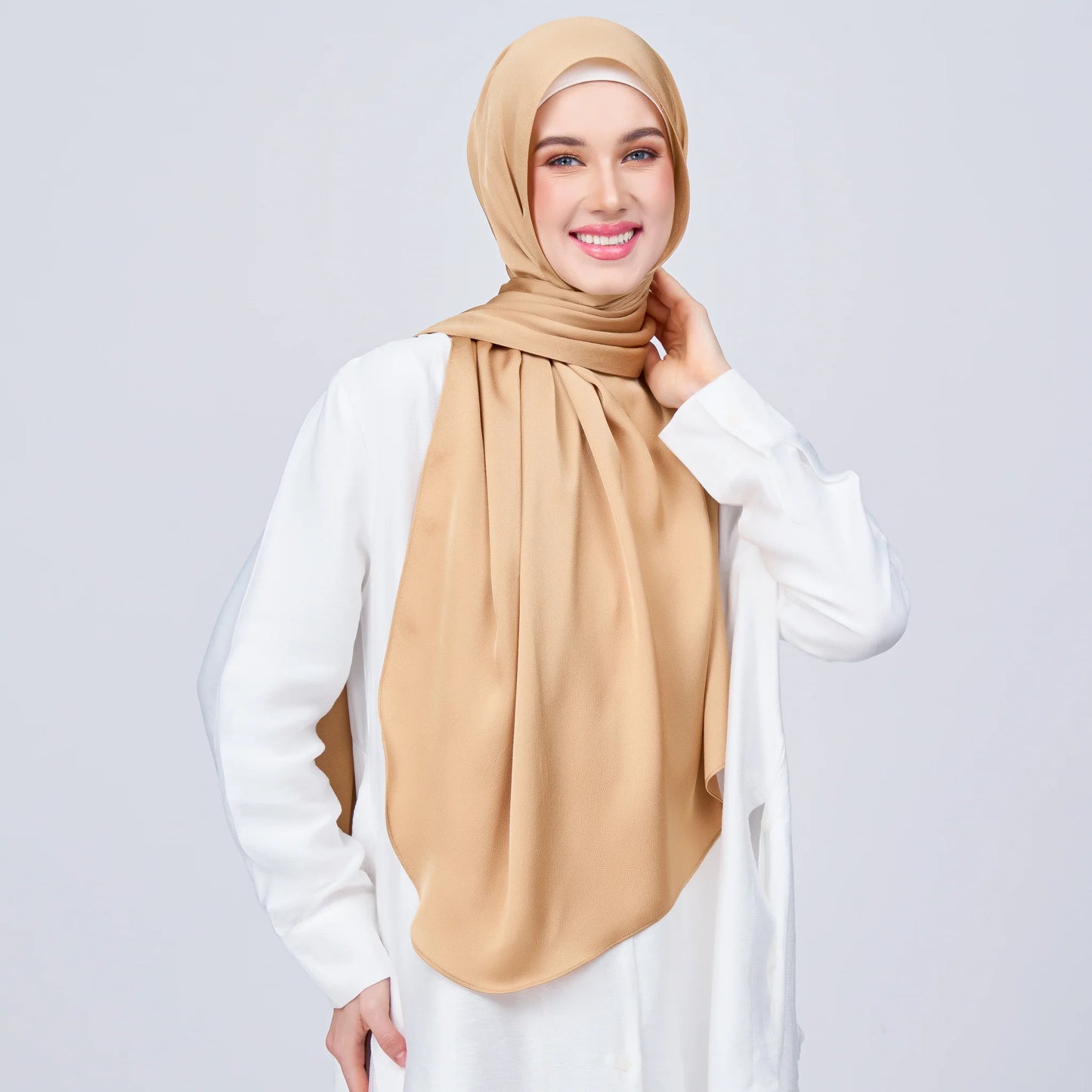 Instant Tag & Go Shawl | Satin Bulle in Gold | Batch 1