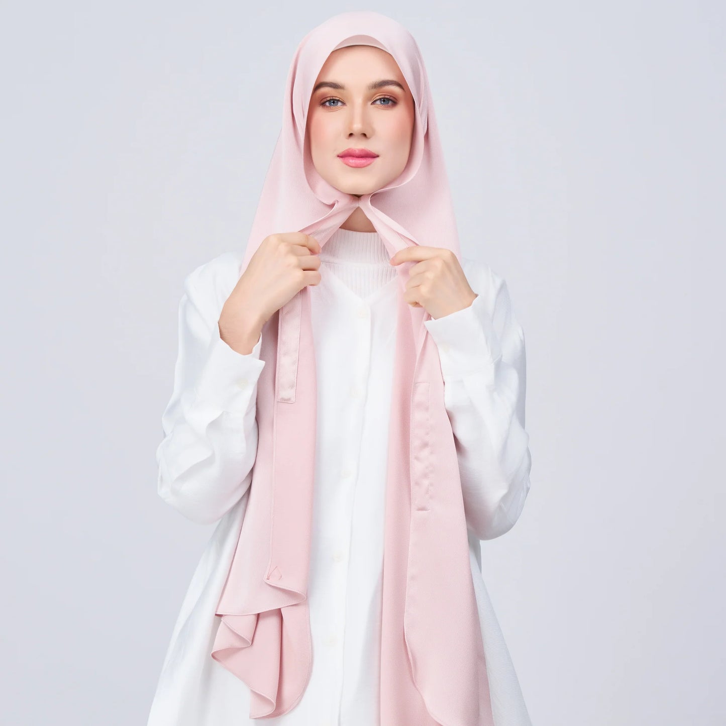 Instant Tag & Go Shawl | Satin Bulle in Nude Pink | Batch 1