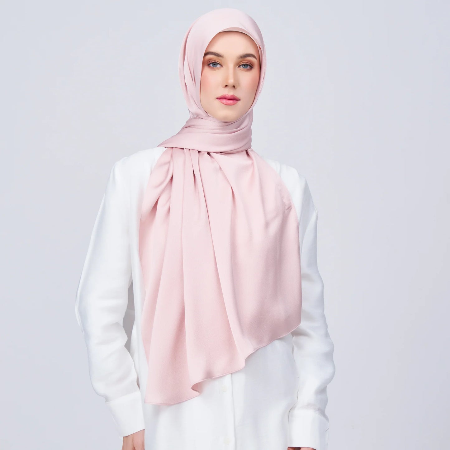 Instant Tag & Go Shawl | Satin Bulle in Nude Pink | Batch 1