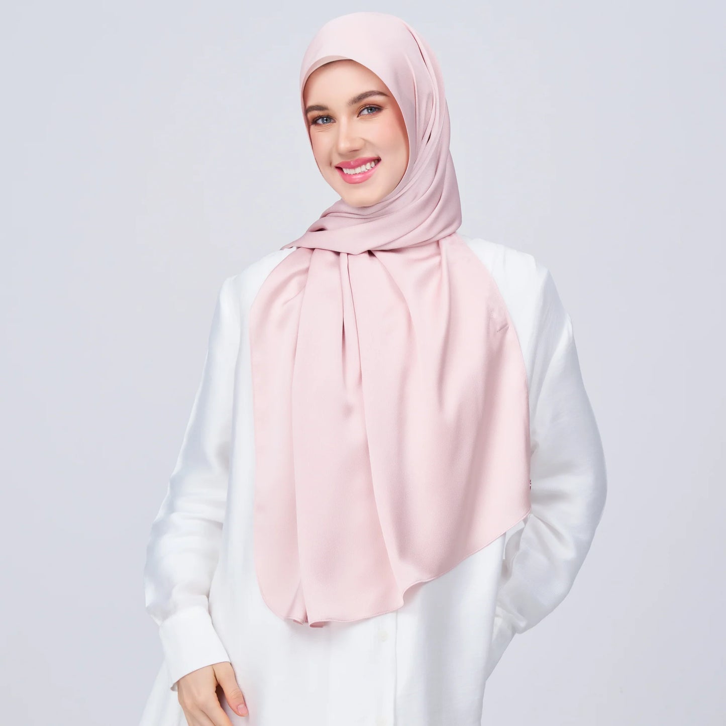 Instant Tag & Go Shawl | Satin Bulle in Nude Pink | Batch 1