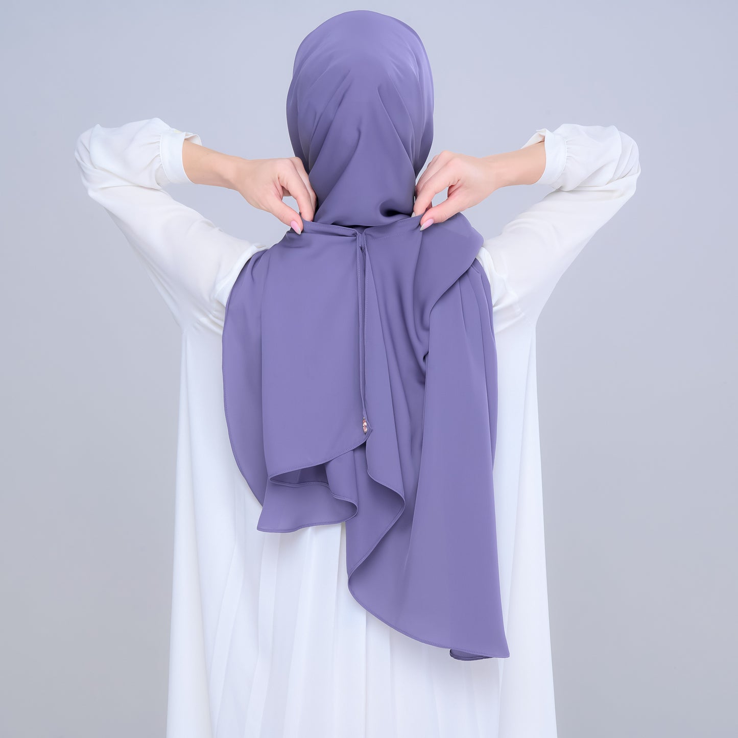 Instant Tag n' Go Shawl | Chiffon Silk in Indigo