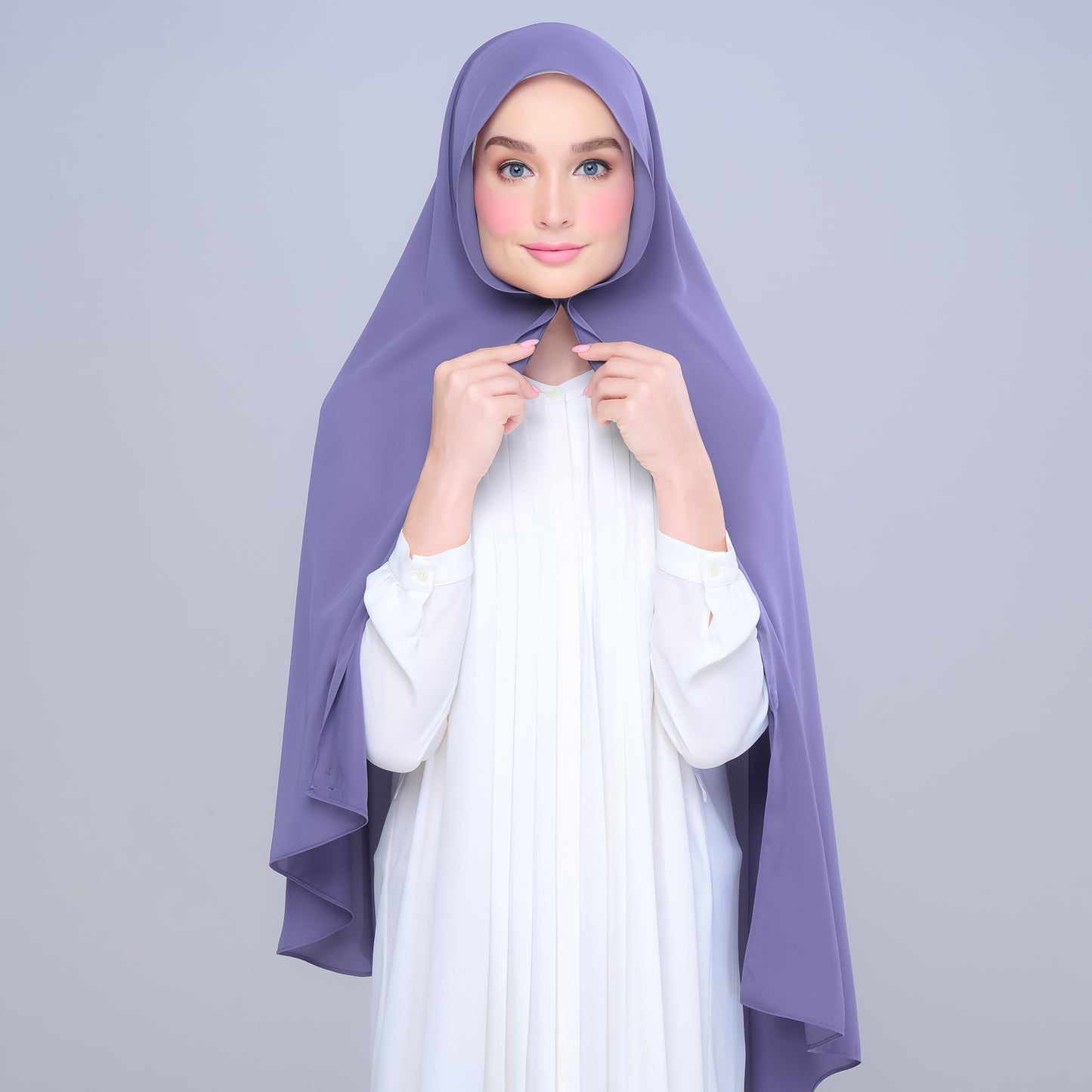 Instant Tag n' Go Shawl | Chiffon Silk in Indigo