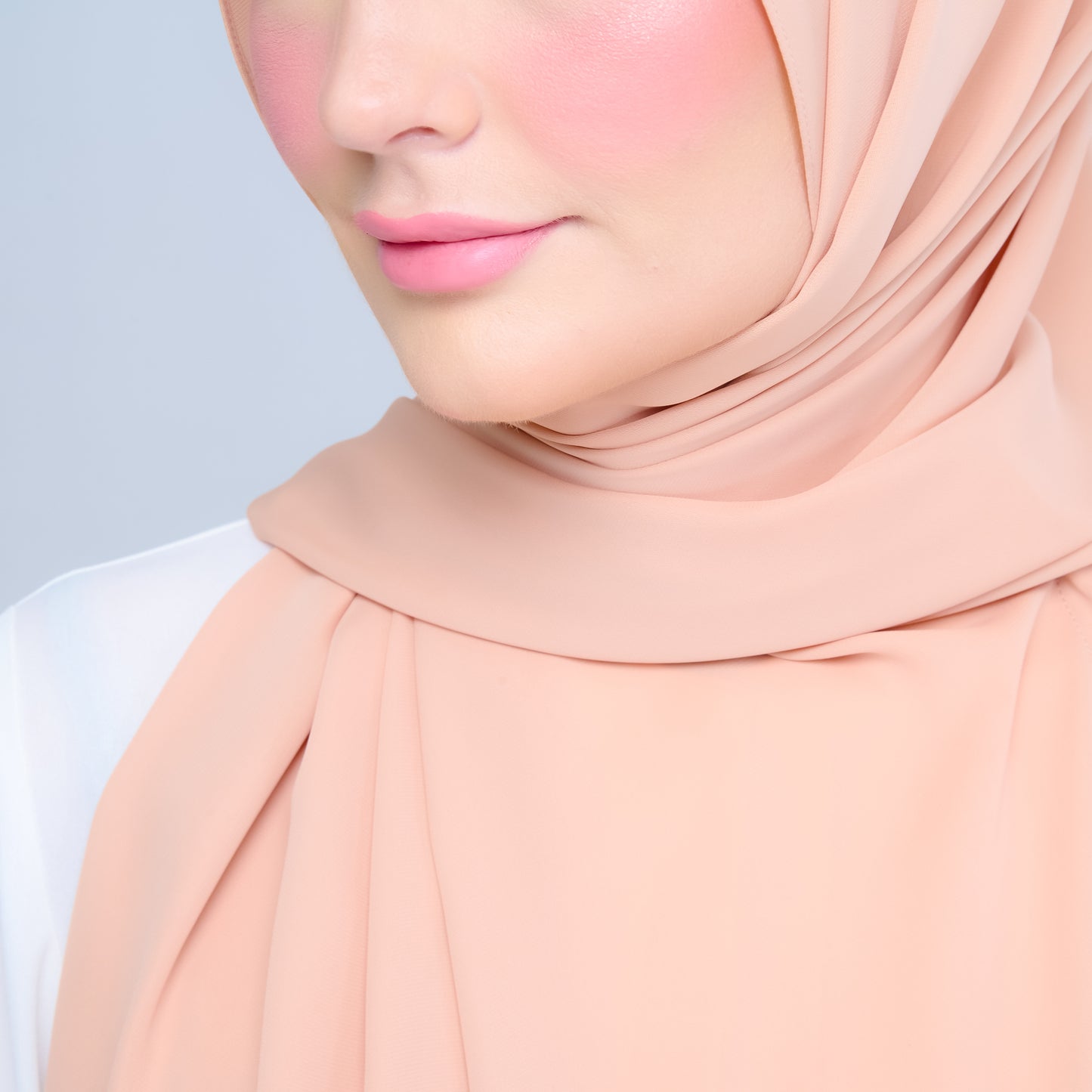 Instant Tag n' Go Shawl | Chiffon Silk in Cantaloupe