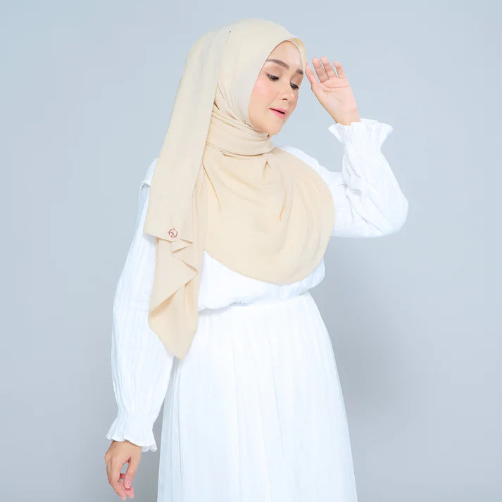 Semi Instant Sarongje | Chiffon Silk in Blonde