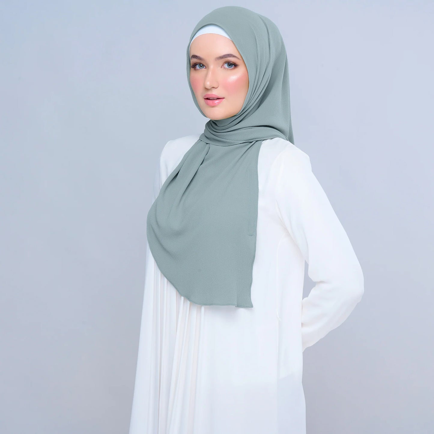 Instant Tag n' Go Butterfly | Textured Chiffon in Dusty Green