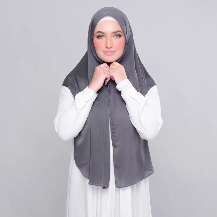 Instant Tag n' Go Butterfly | Textured Satin in Metro Grey