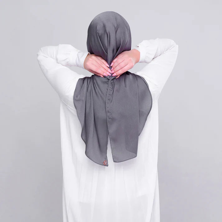 Instant Tag n' Go Butterfly | Textured Satin in Metro Grey