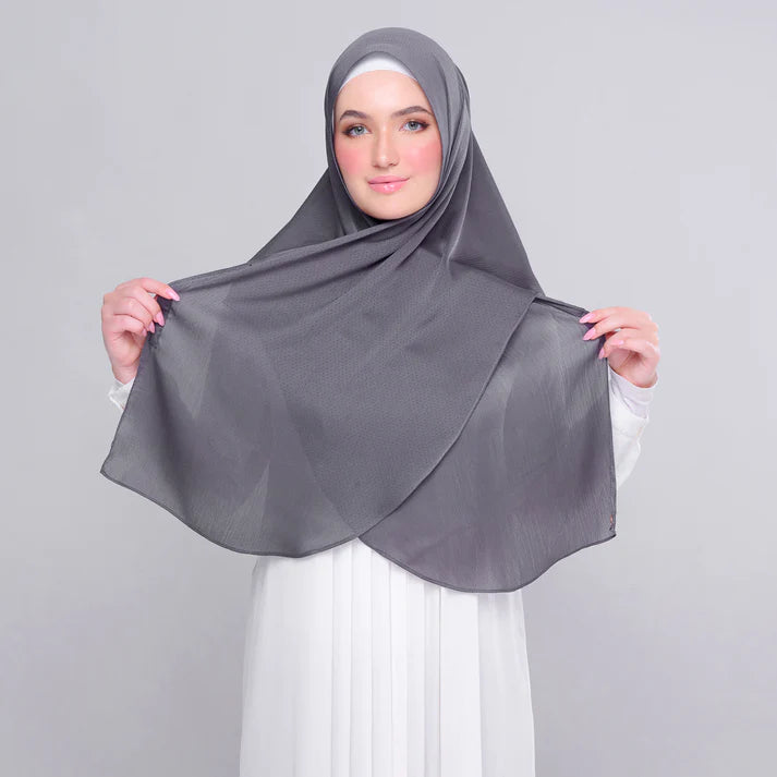 Instant Tag n' Go Butterfly | Textured Satin in Metro Grey