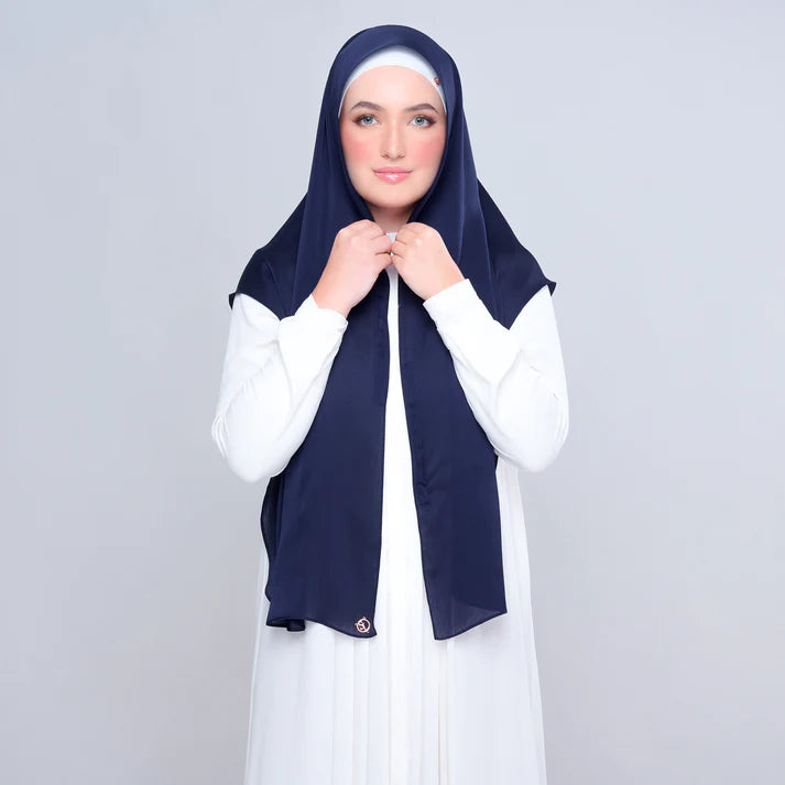 Instant Tag n' Go Butterfly | Textured Satin in Navy Blue