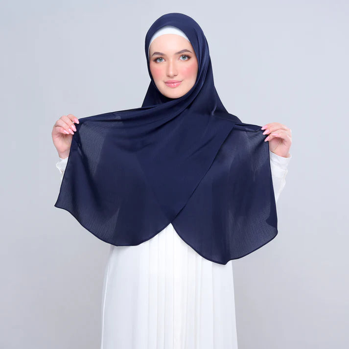 Instant Tag n' Go Butterfly | Textured Satin in Navy Blue