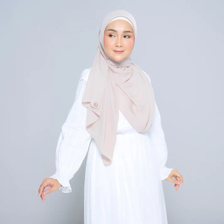 Semi Instant Sarongje | Chiffon Silk in Sand