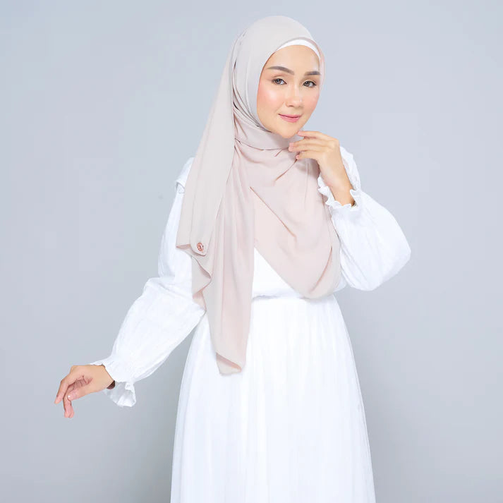 Semi Instant Sarongje | Chiffon Silk in Sand