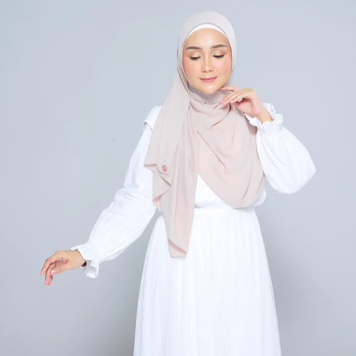 Semi Instant Sarongje | Chiffon Silk in Sand
