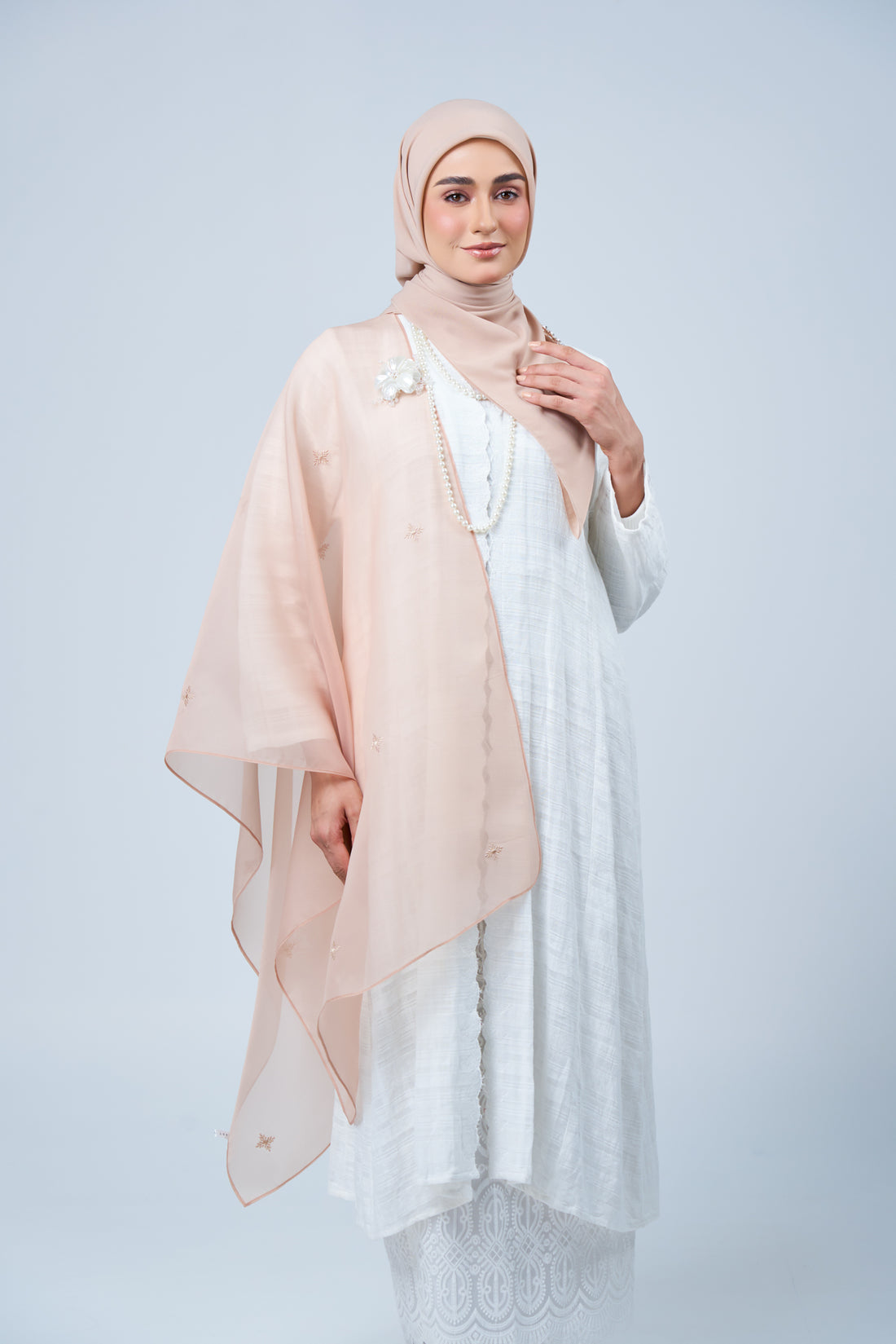 2IN1 Rhea Raya Set in Kemboja [Nude Rose]