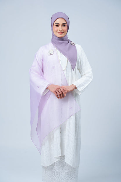 2IN1 Rhea Raya Set in Melur [Heather Purple]