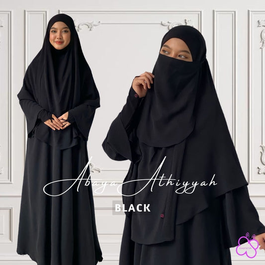 Abaya Athiyyah Set in Black