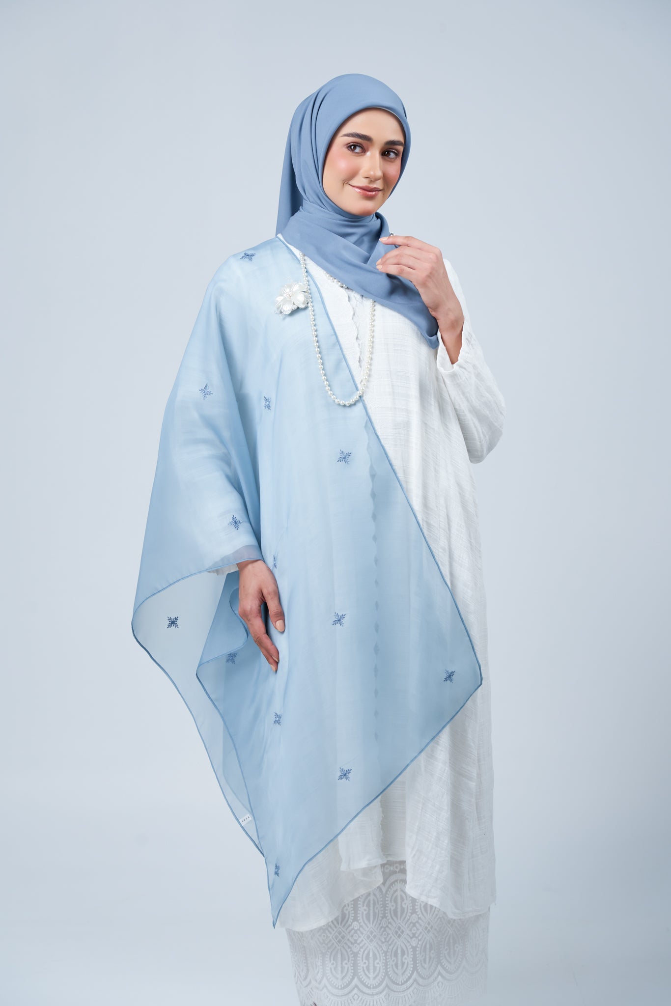 2IN1 Rhea Raya Set in Laila [Deep Blue]