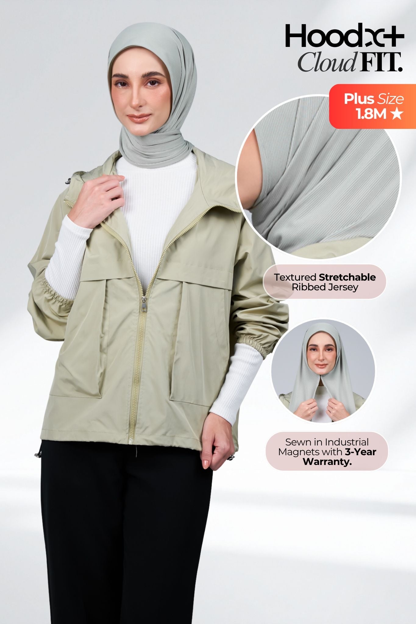 HoodX CloudFit in Light Green