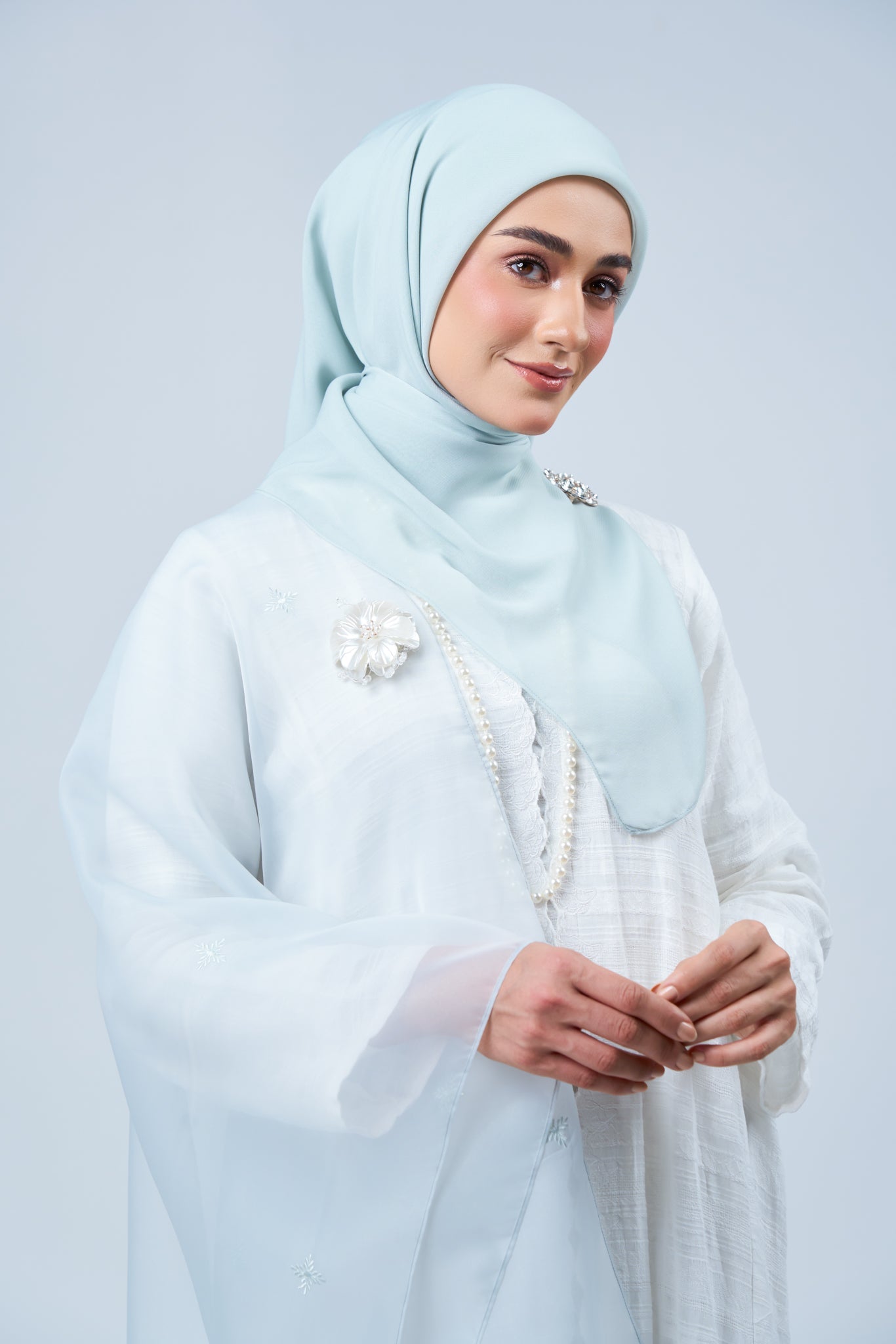 2IN1 Rhea Raya Set in Embun [Light Tiffany]