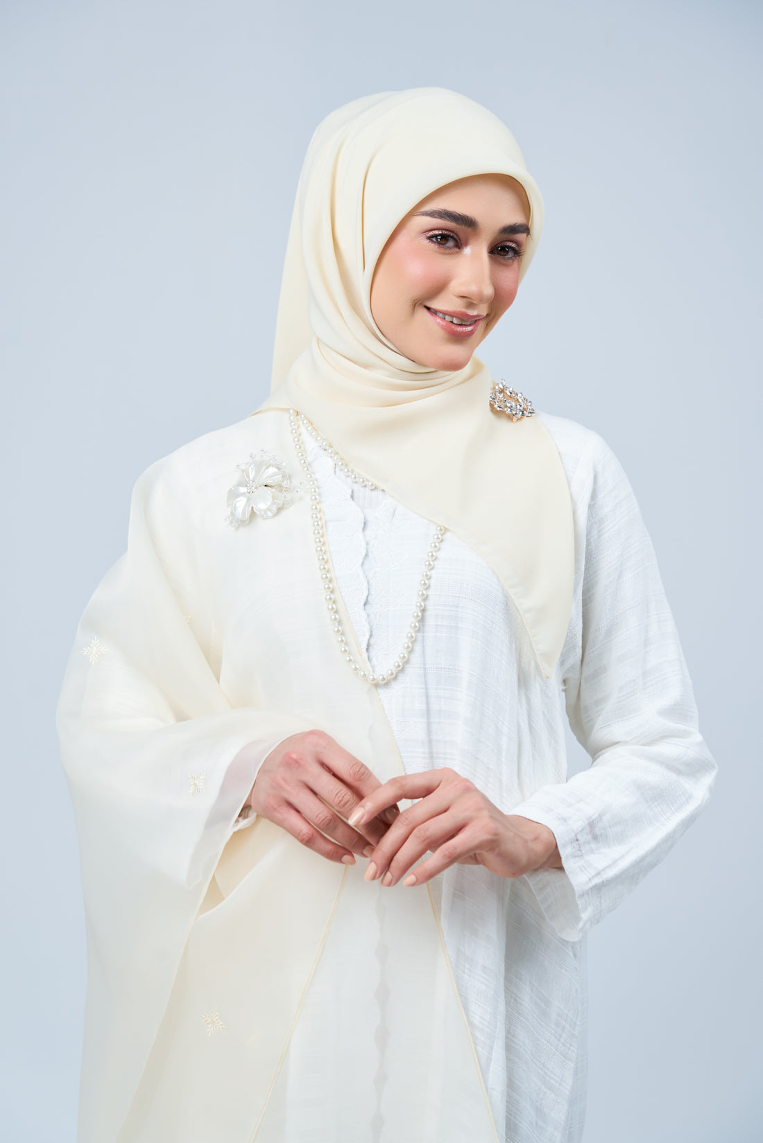 2IN1 Rhea Raya Set in Lestari [Nude Yellow]