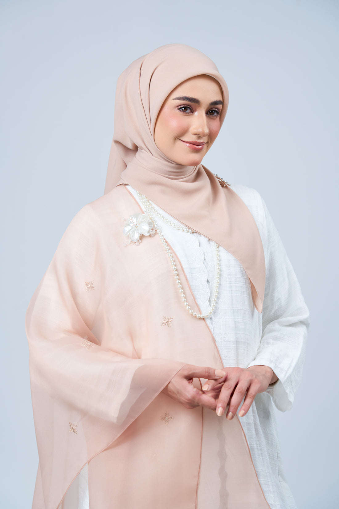 2IN1 Rhea Raya Set in Kemboja [Nude Rose]