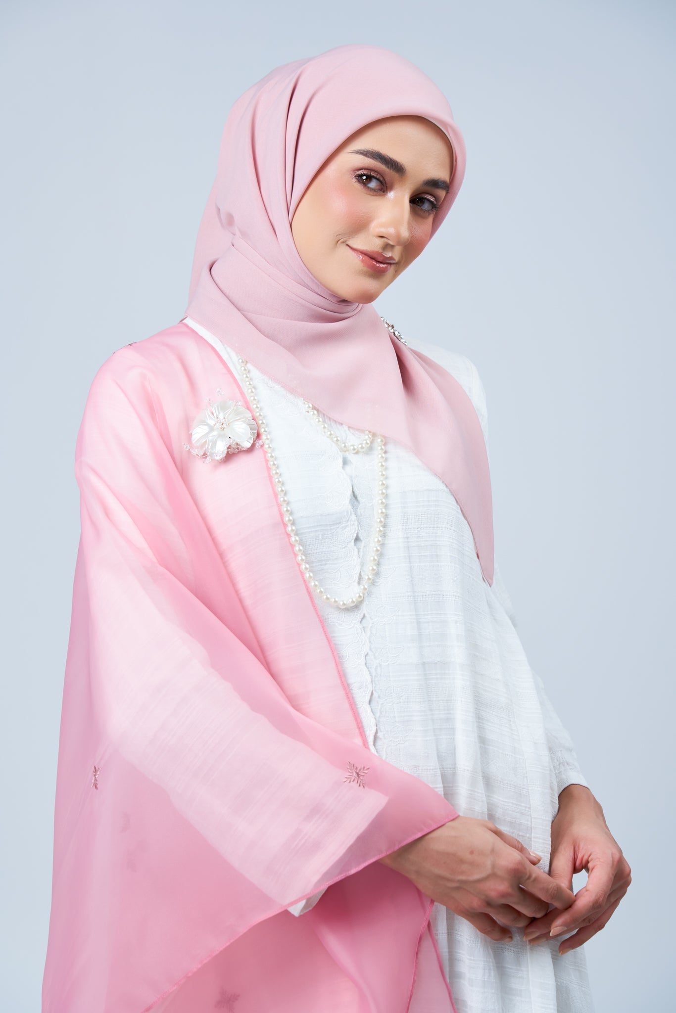 2IN1 Rhea Raya Set in Seroja [Dusty Pink]