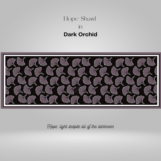 Hope Shawl in Dark Orchid