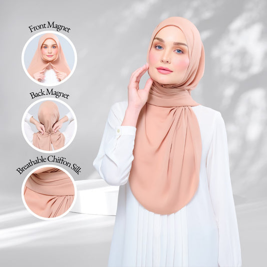 Instant Tag & Go B2 | Chiffon Silk 1.0 in Nutmeg