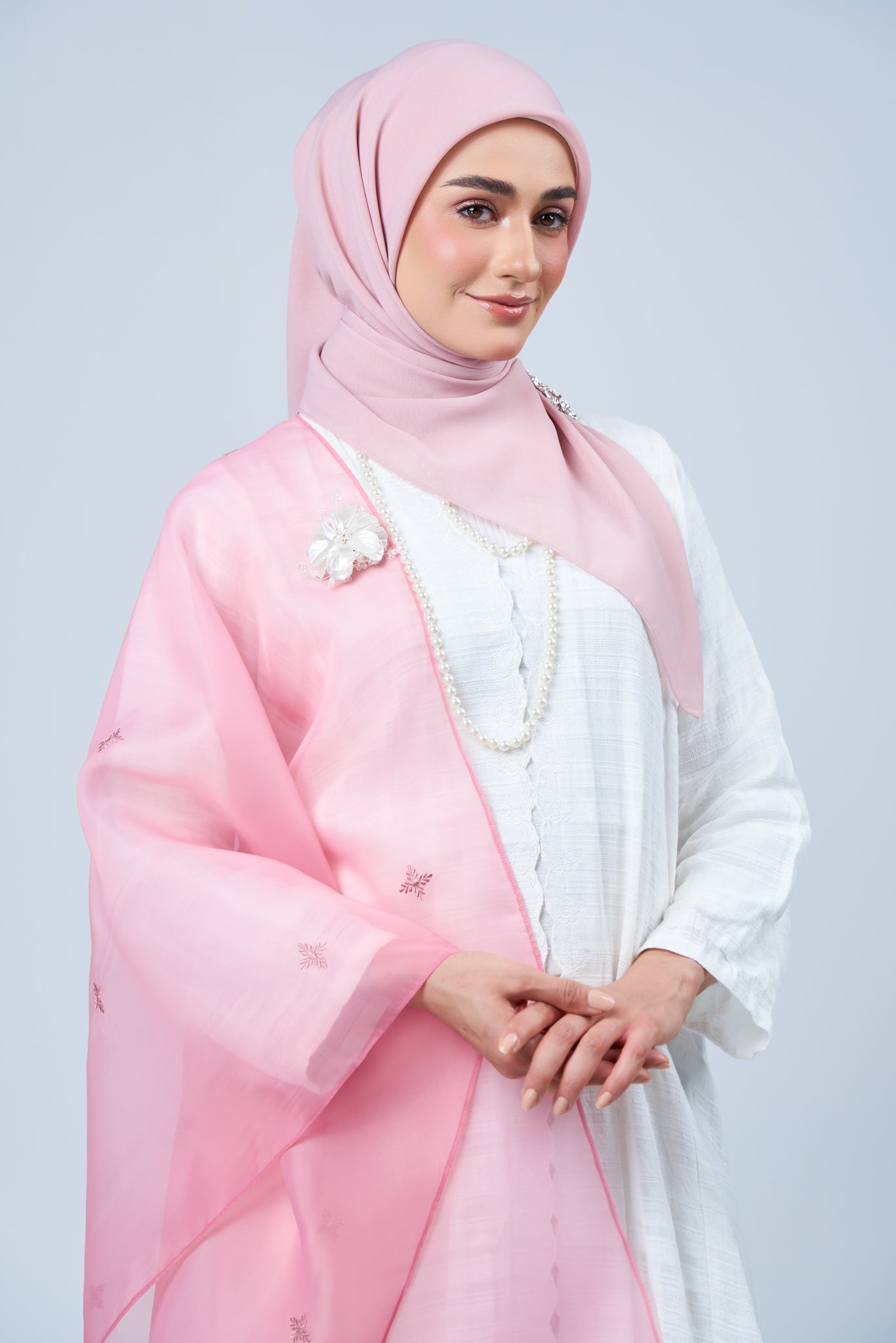 2IN1 Rhea Raya Set in Seroja [Dusty Pink]