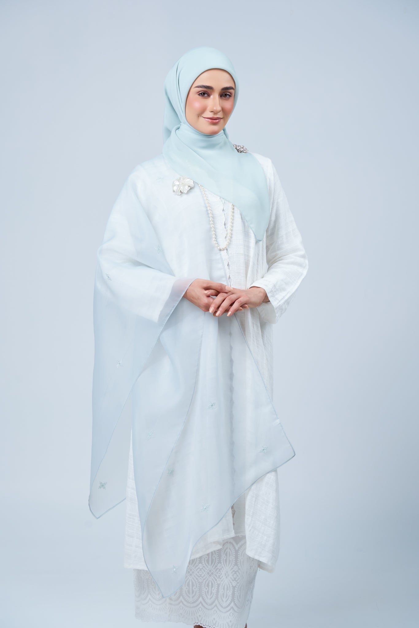 2IN1 Rhea Raya Set in Embun [Light Tiffany]