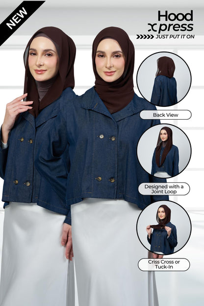 HoodXpress Set in Dark Brunette