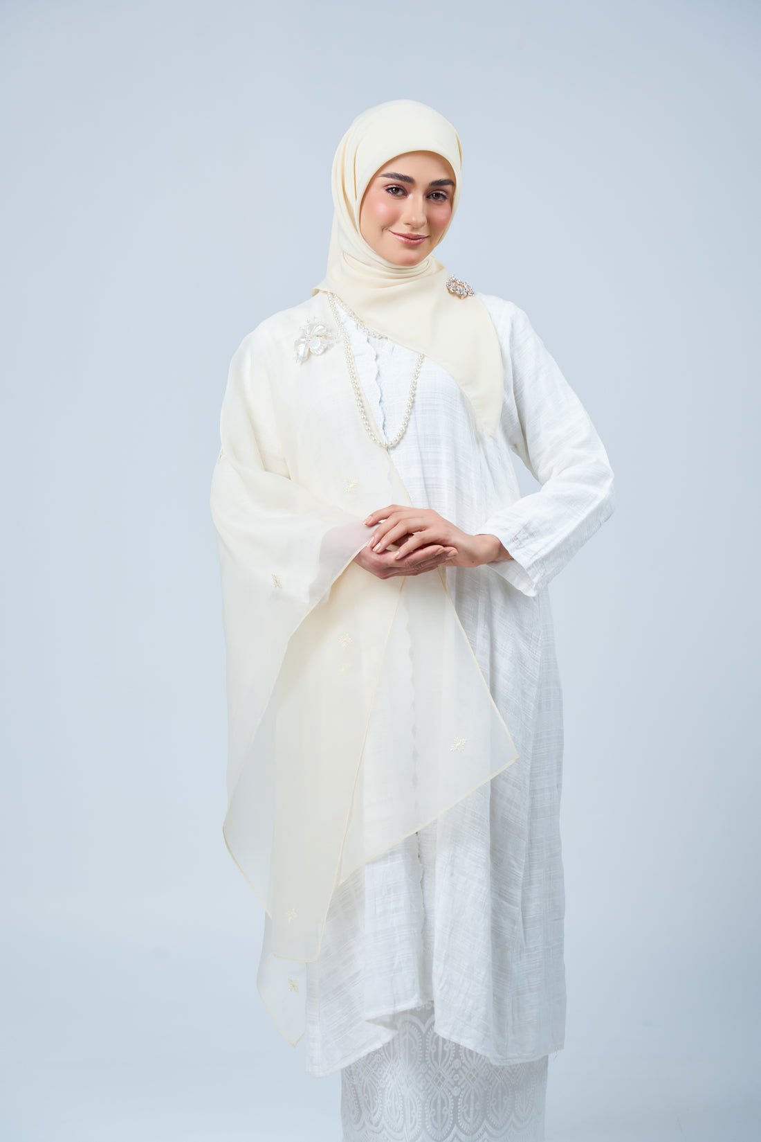 2IN1 Rhea Raya Set in Lestari [Nude Yellow]