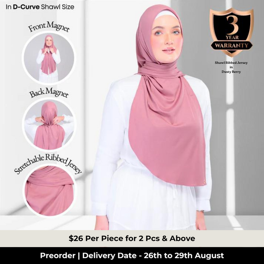 Instant Tag n' Go Shawl | Dusty Berry