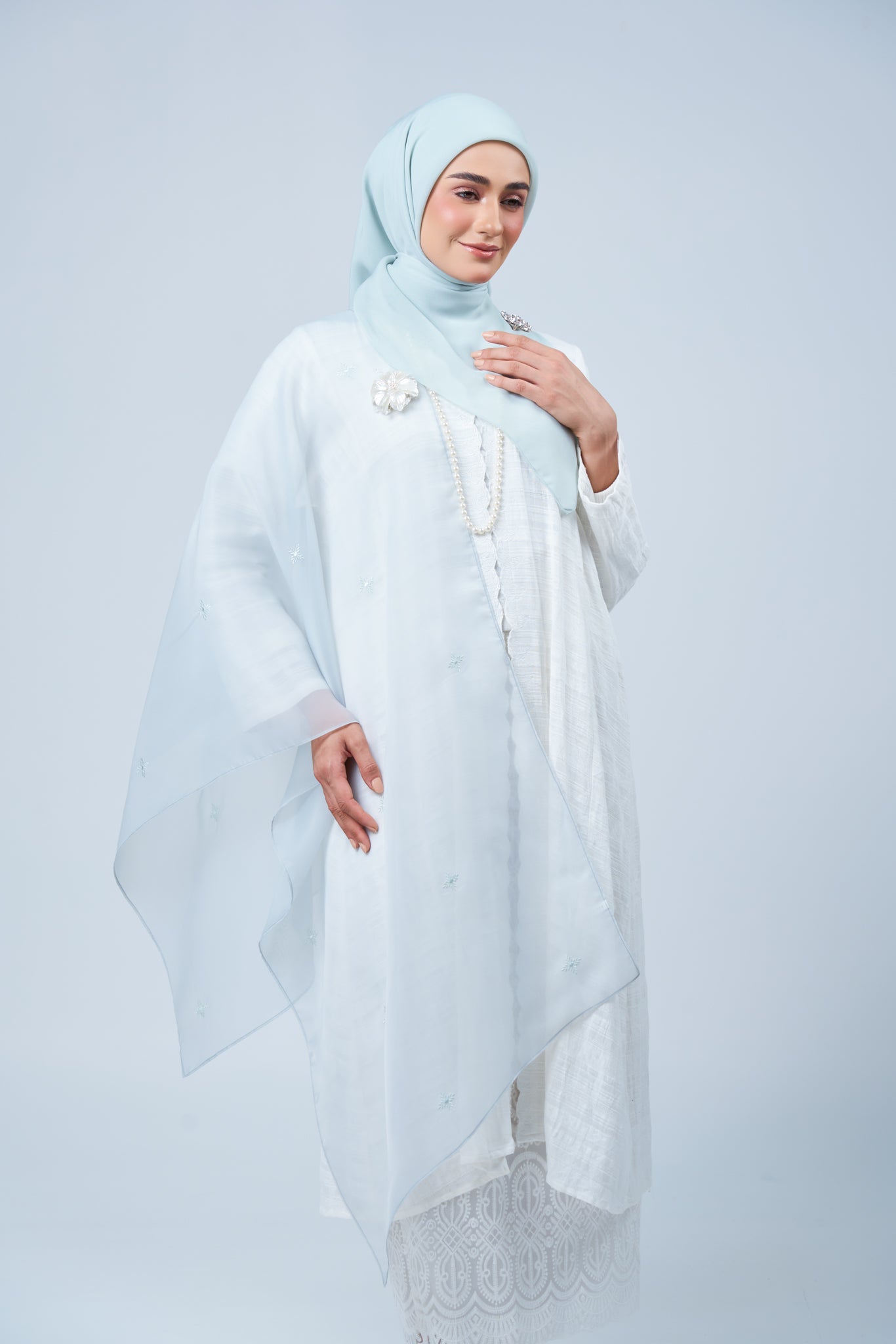 2IN1 Rhea Raya Set in Embun [Light Tiffany]