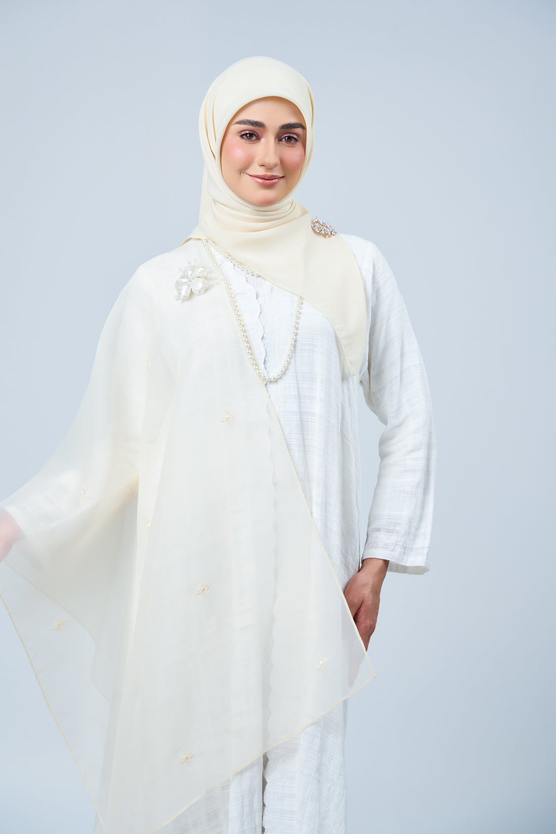 2IN1 Rhea Raya Set in Lestari [Nude Yellow]