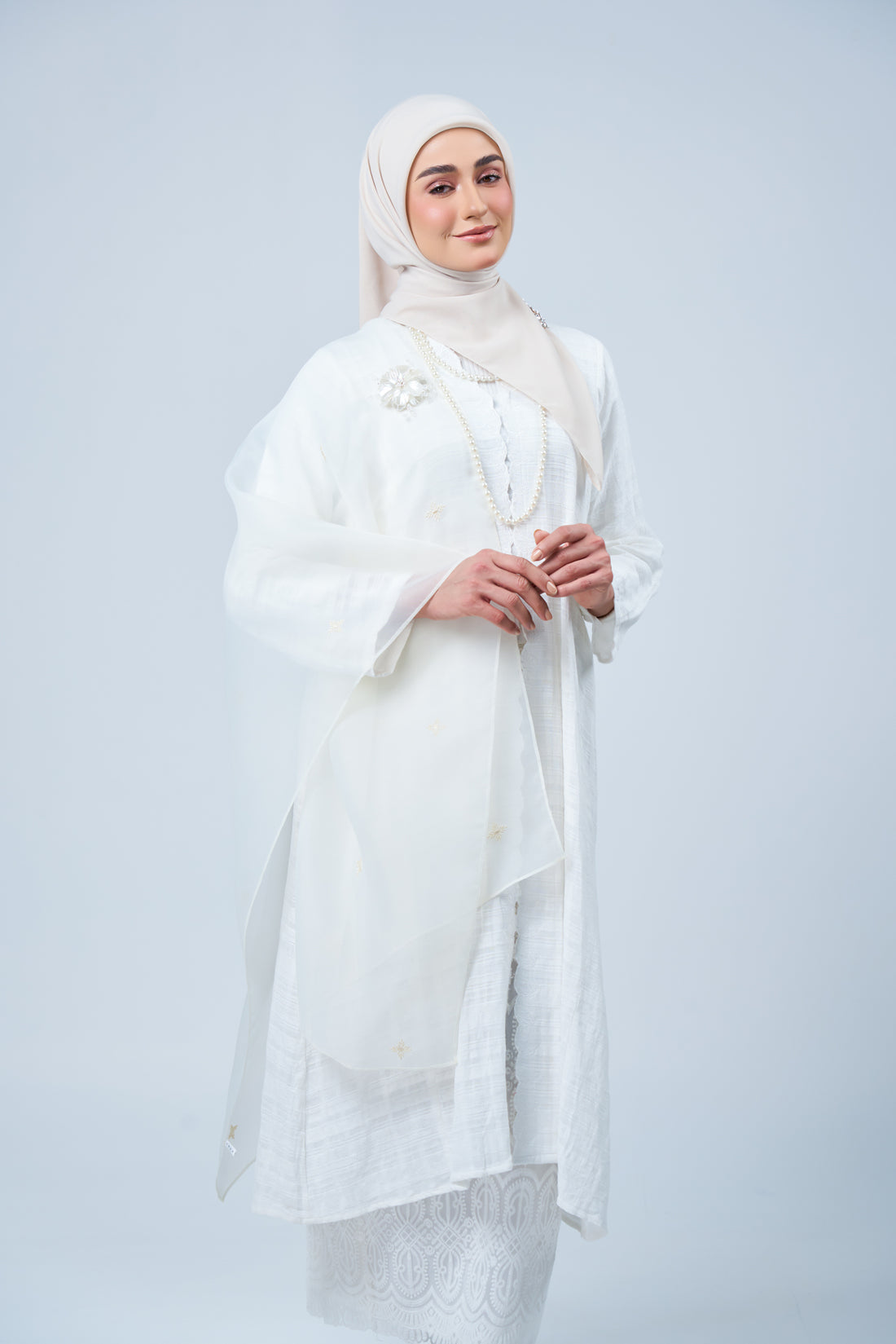 2IN1 Rhea Raya Set in Kaseh [Oatmilk]