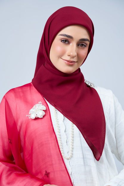 2IN1 Rhea Raya Set in Mawar [Maroon]