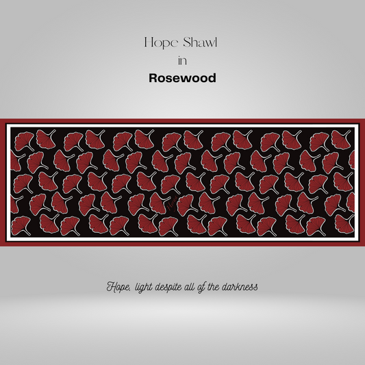 Hope Shawl in Rosewood