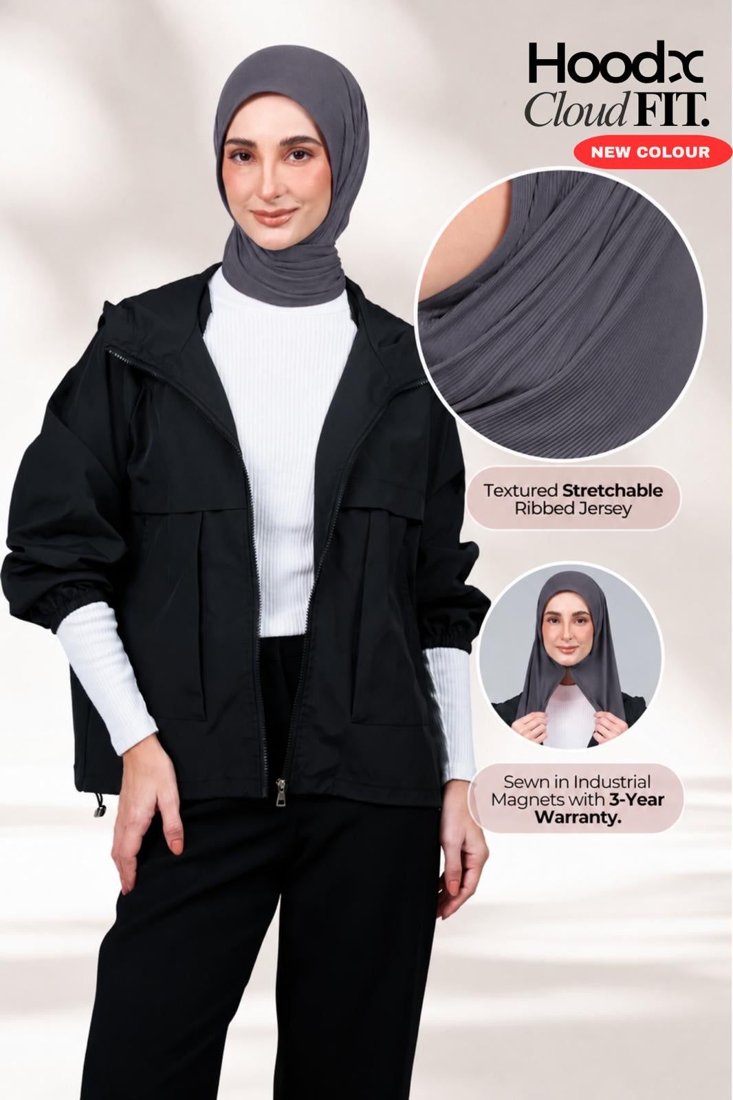 HoodX CloudFit in Metro Grey
