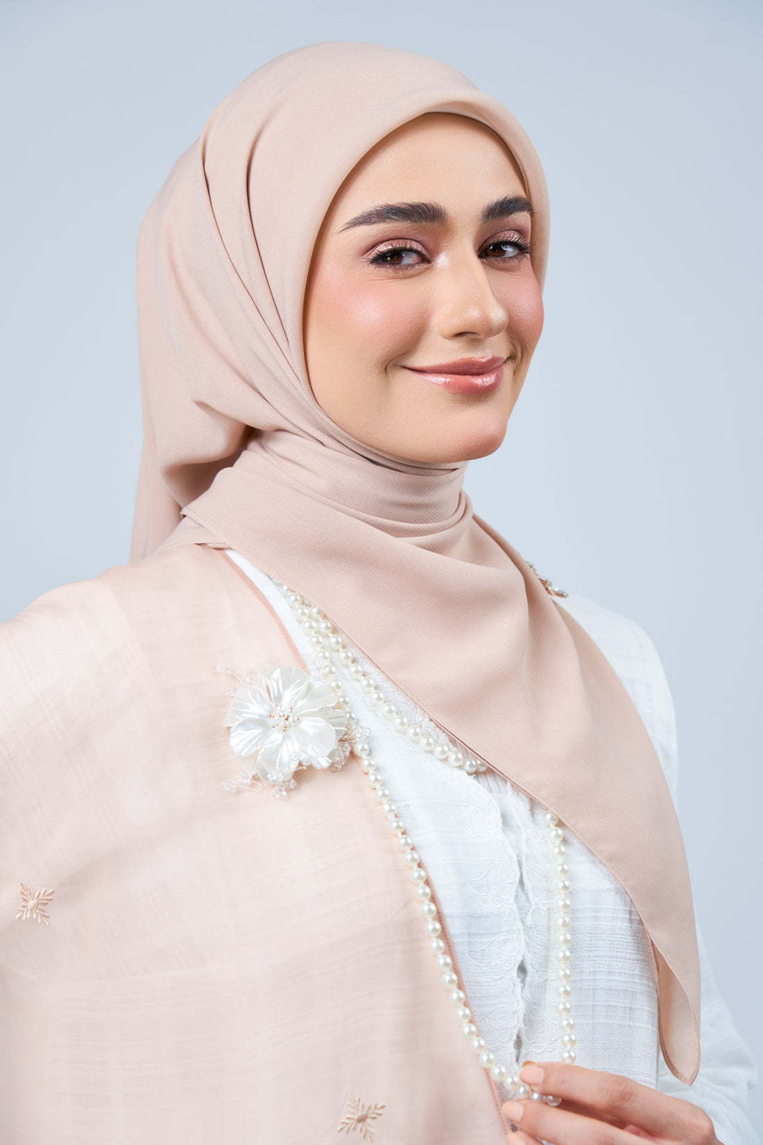 2IN1 Rhea Raya Set in Kemboja [Nude Rose]