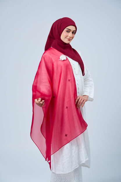 2IN1 Rhea Raya Set in Mawar [Maroon]
