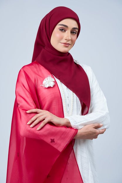 2IN1 Rhea Raya Set in Mawar [Maroon]