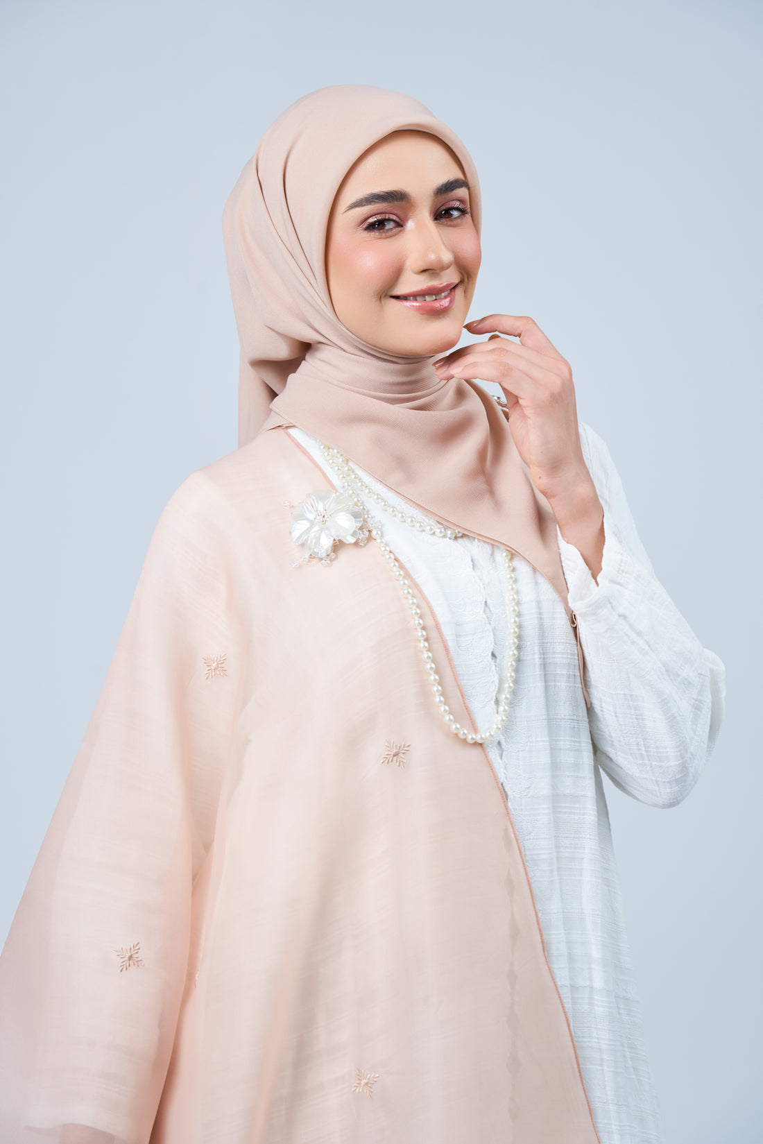 2IN1 Rhea Raya Set in Kemboja [Nude Rose]