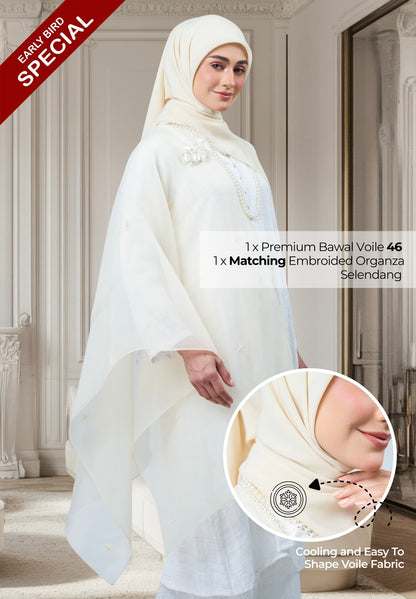 2IN1 Rhea Raya Set in Lestari [Nude Yellow]