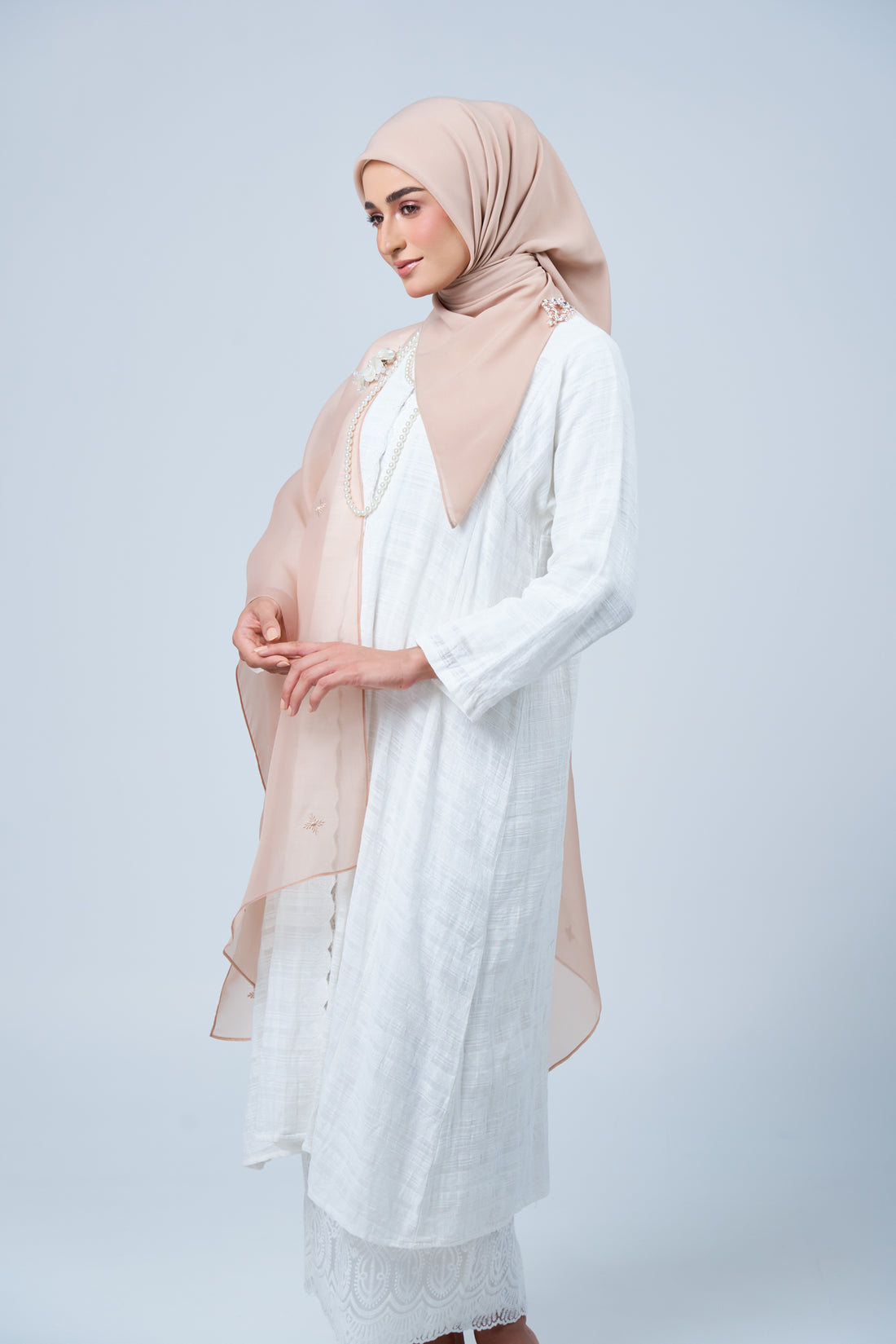 2IN1 Rhea Raya Set in Kemboja [Nude Rose]