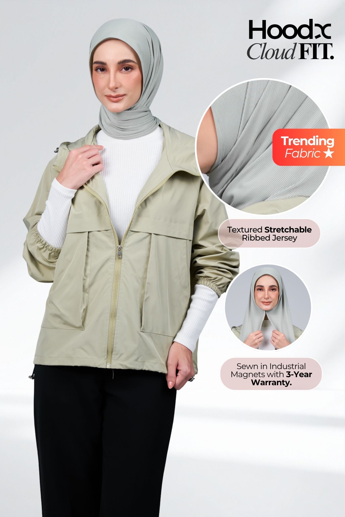 HoodX CloudFit in Light Green